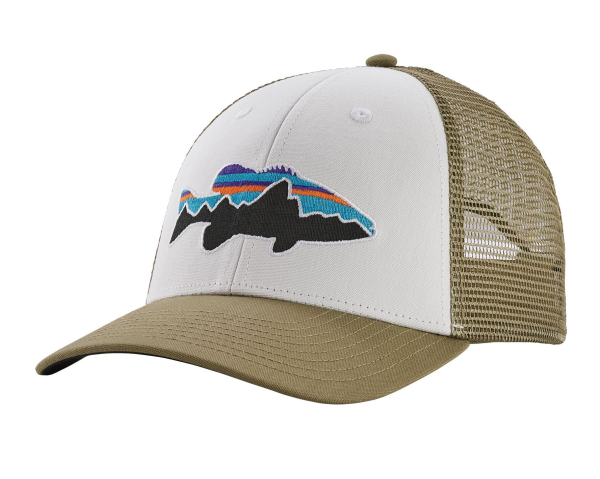 Patagonia Fitz Roy Smallmouth LoPro Trucker Hat White Patagonia Fitz Roy Smallmouth LoPro Trucker Hat White